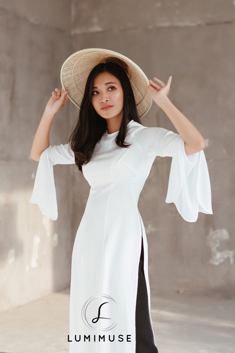 Pink Modern Vietnamese Ao Dai | Ao Dai For Tet, Wedding, Special Events main image 1