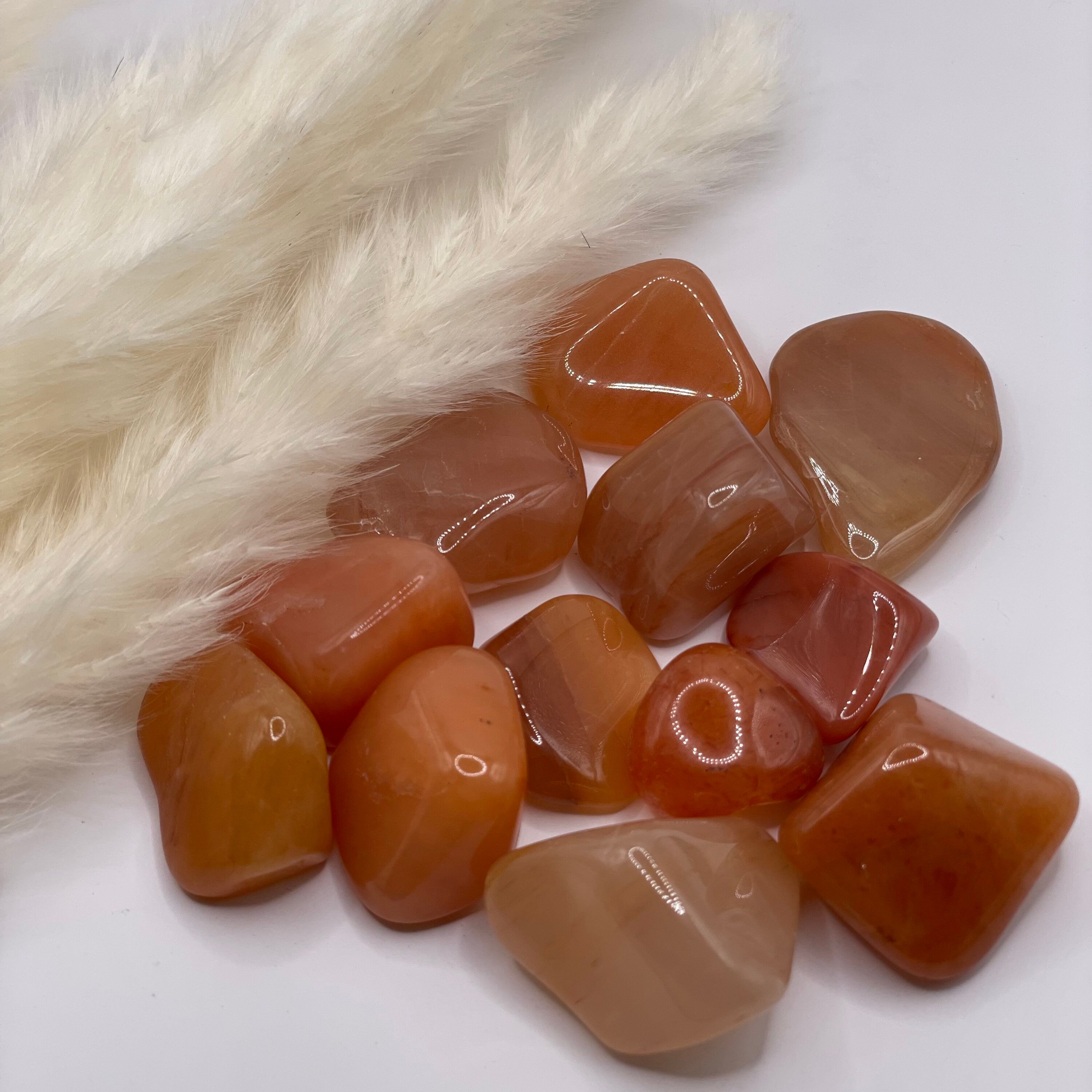 Tumbled Peach Quartz Peach Quartz Gemstone Etsy