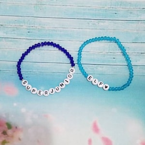 Super Junior Kpop Bracelets | Beaded Bracelets | Bracelets | Stretch Bracelets