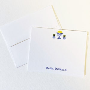Custom Monogram Chinoiserie Briefpapier