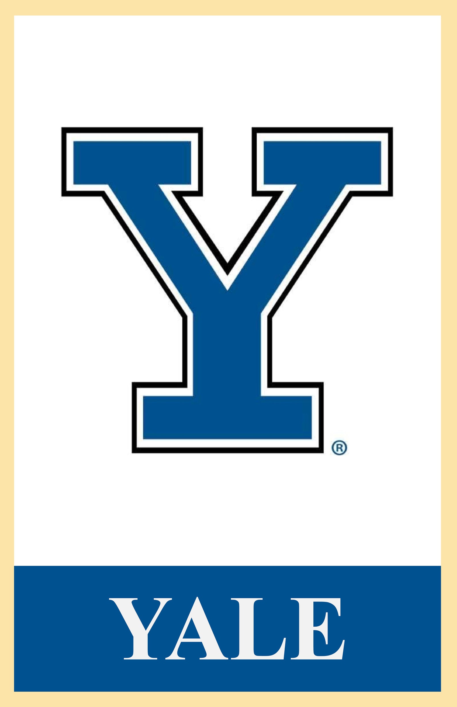 Yale University Collegiate Poster Etsy