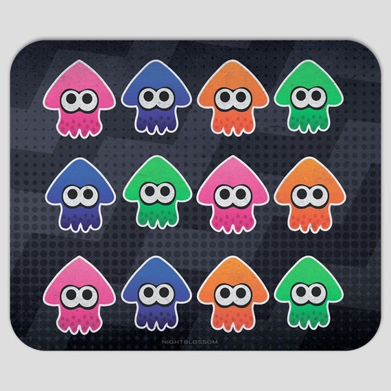 Splatoon Mousepad Mouse Mat Splatoon 2 Office Desk Mat Squid | Etsy
