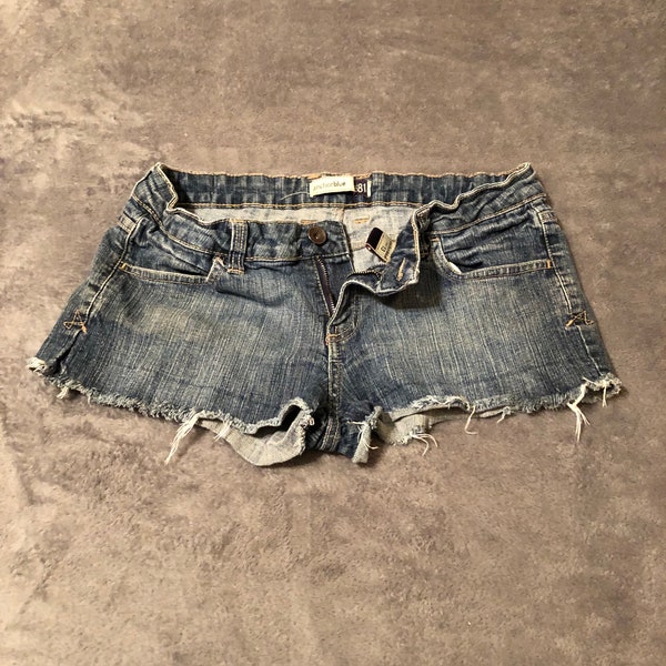 Anchor Blue Jean Cutoff Shorts - Vintage - 90s style