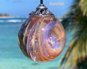 Memorial Sun Catcher with Cremation Ashes / Dog, Cat, any pet Memorial Gift / Ashes in Glass Keepsake / Quick Turnaround / Made in Hawaii