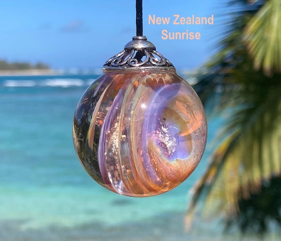 Memorial Sun Catcher with Cremation Ashes / Dog, Cat, any pet Memorial Gift / Ashes in Glass Keepsake / Quick Turnaround / Made in Hawaii