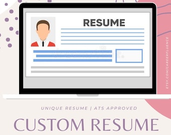 Resume Writing Service | Professional Customized Resumes | Graphic Custom Resume | ATS Approved