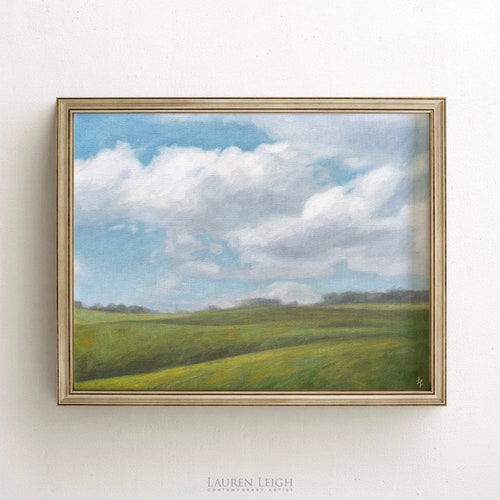 Landscape Oil Painting Fine Art Print Modern Home Decor Wall Etsy