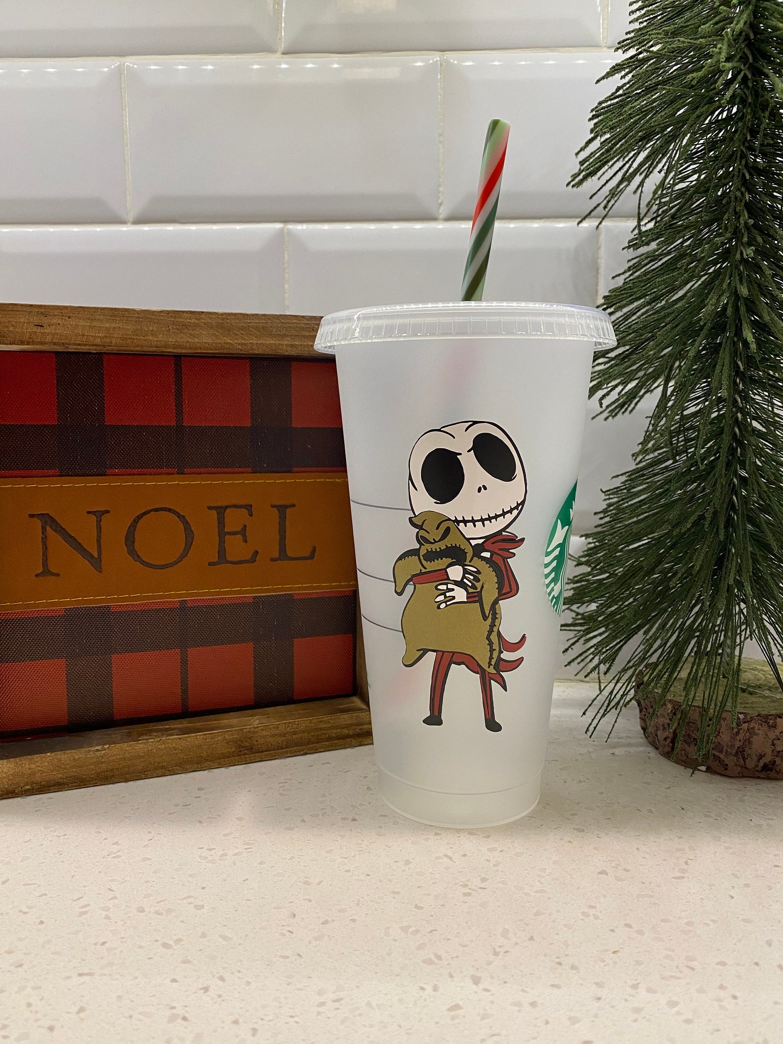 Nightmare Before Christmas Cup Starbucks Cold Cup Etsy
