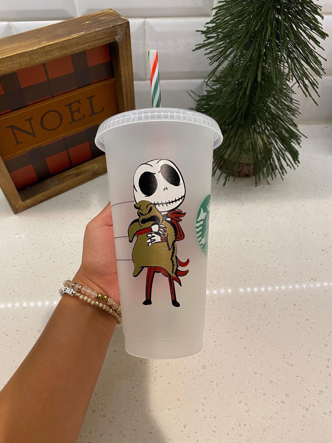 Nightmare Before Christmas Cup Starbucks Cold Cup Etsy