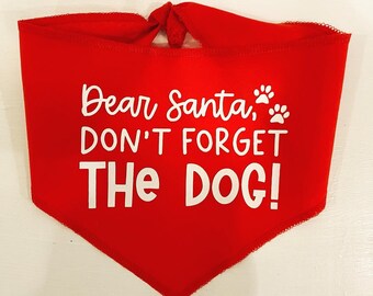 Kerstmis Bandana, Hond bandana, Kerstmis Thema, Animal Neckwear, Bandana, Dierlijke Kostuums, Hond Sjaal, Over de kraag, Santa Dogs, Vakantie