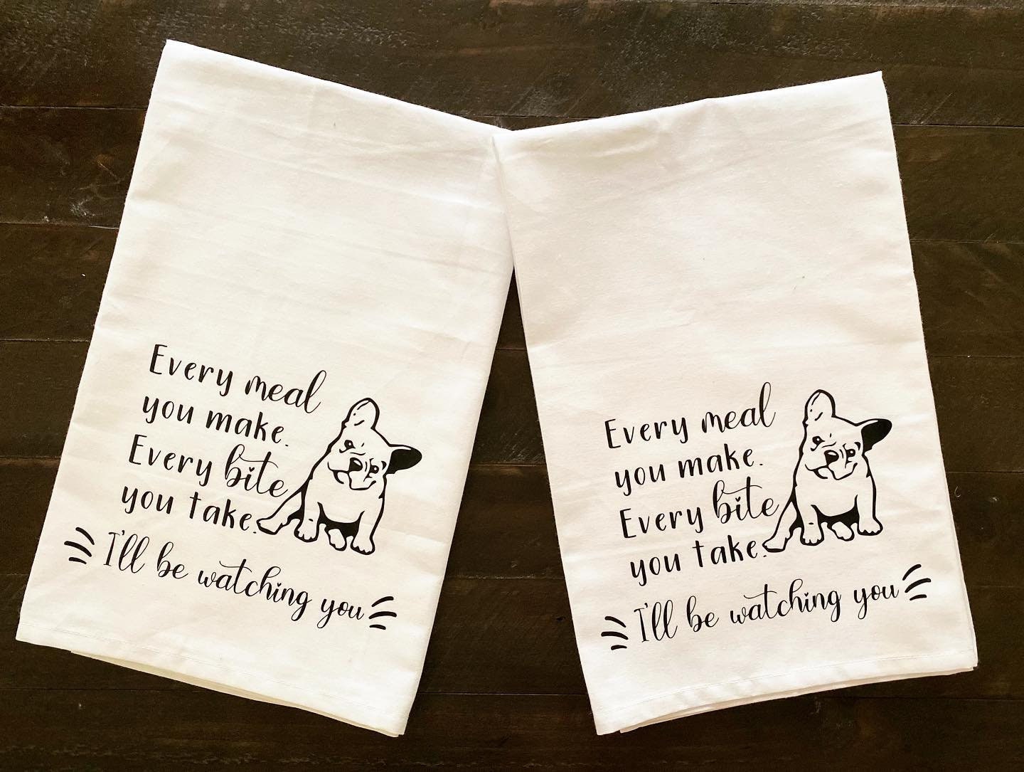 Dog Kitchen Towel Dog Kitchen Decor I'll Be Watching | Etsy
