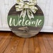 Welcome Fish Themed Door Sign With Fish Bow, 18 Door Hanger, Front Door ...