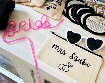 Bruid geschenken, Bruid Make-up Case, Bruid nieuwe naam Make-up Tas Bruidsmeisje Gift, Make-up Organisator, Cosmetische Tas Bruiden, Geschenken voor de Bruid