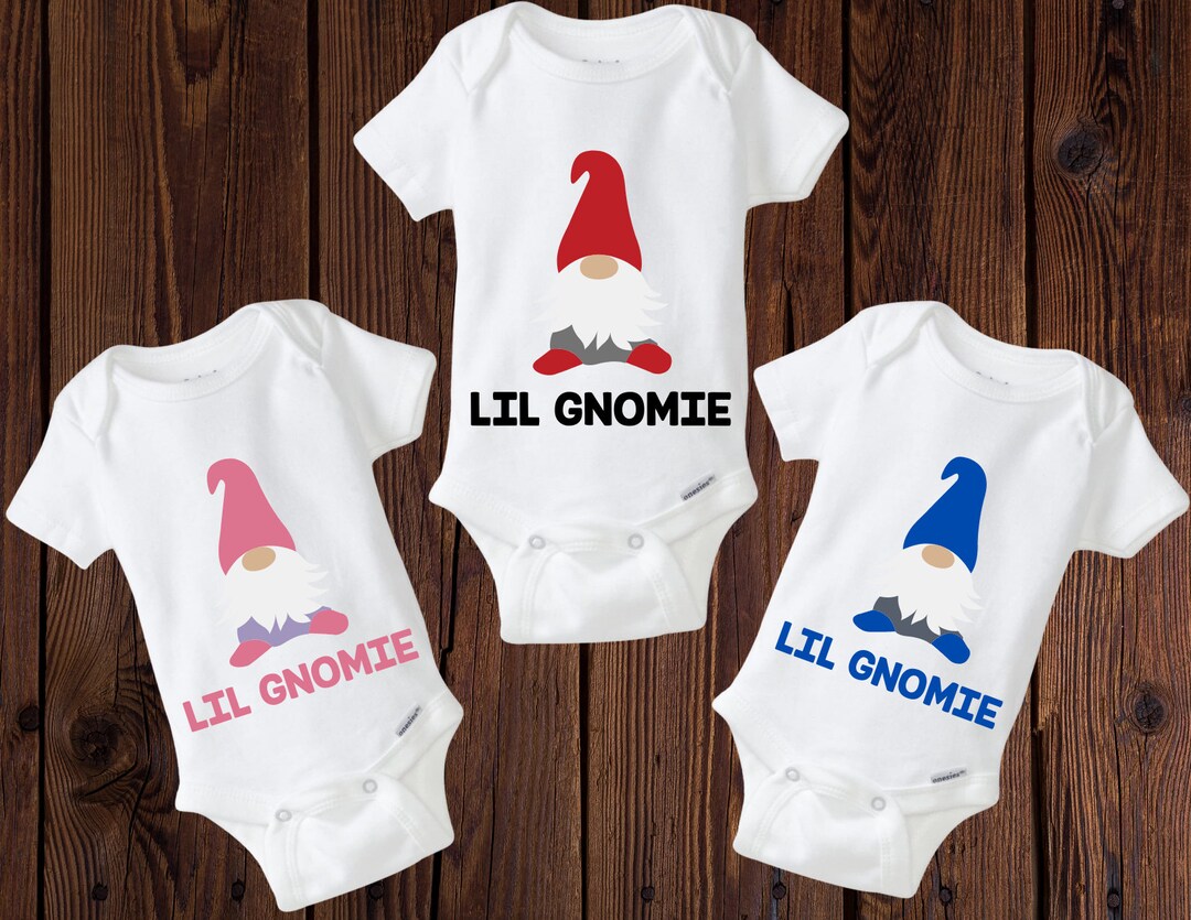 Gnome Baby Bodysuit, Lil Gnomie Onesie, Gnome Onesie, Gender Neutral