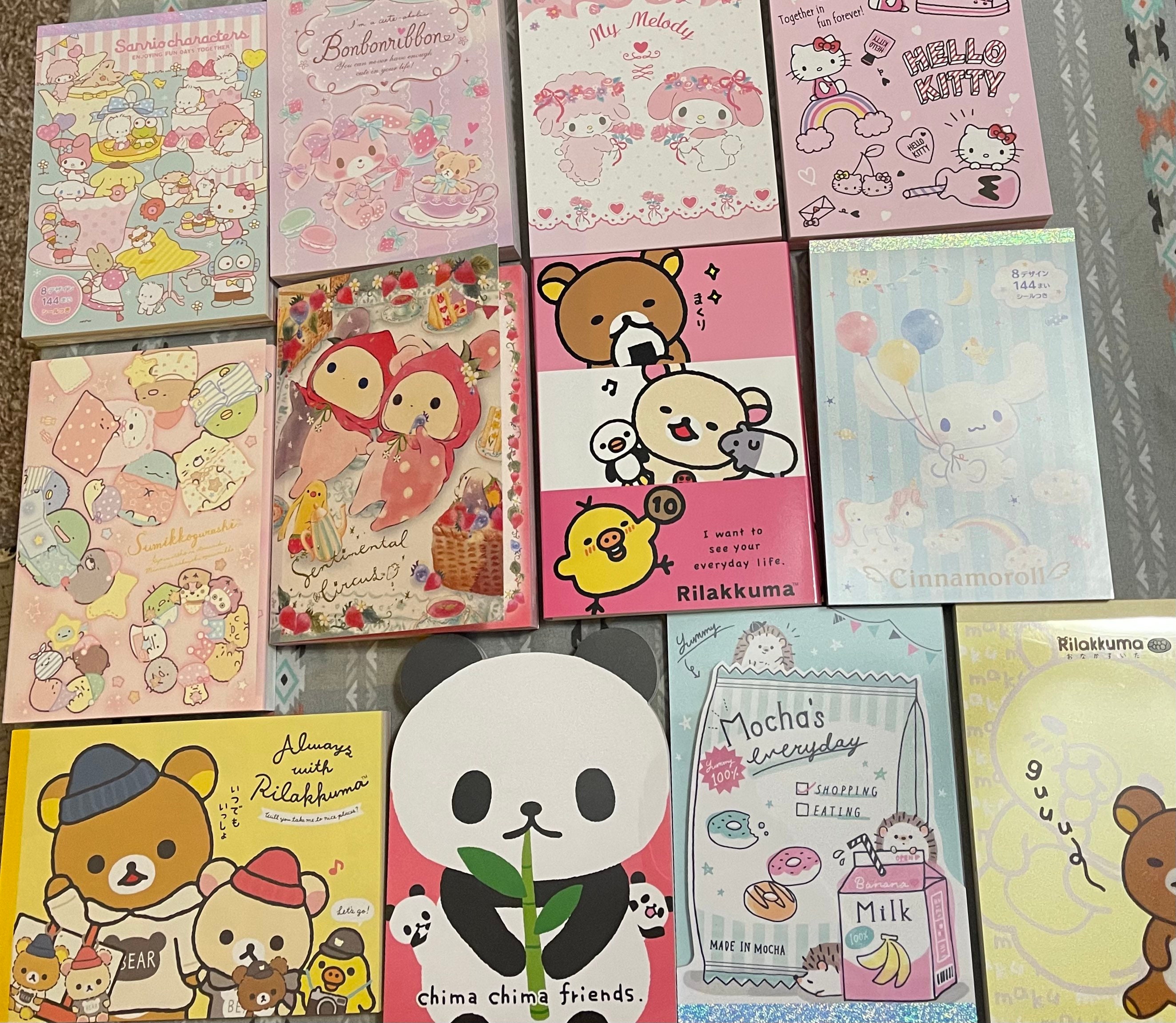 25 large kawaii memo sheets Etsy
