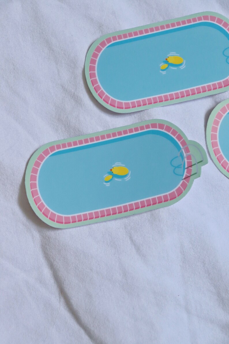 POOL DAY Vinyl Sticker | Waterproof Glossy Die Cut | Pool Sticker ...