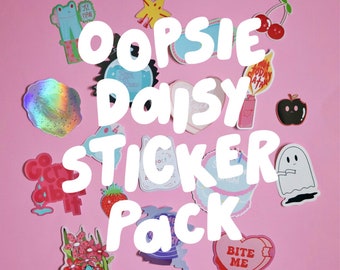 OOPSIE DAISY SECONDS Sticker Pack | B-grade Stickers | Cute Die Cut Stickers