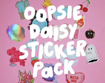 OOPSIE DAISY SECONDEN-stickerpakket | Stickers van klasse B | Leuke gestanste stickers | Stickers ongewenste dagboeken