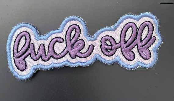 Goth Patches | Fuck Off Patch | Pastel Goth Patch | punk patches | Goth  embroidered iron on patch | Sew on patch