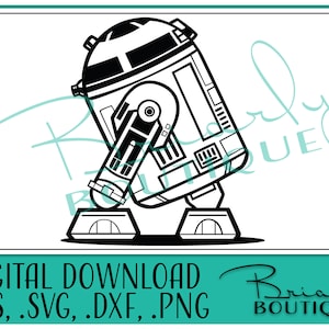 Silhouette R2D2 | Couper le fichier pour Silhouette, Cricut, etc.