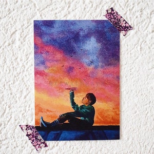 Print: BTS Spring Day J-Hope Art Print | BTS Art Print | BTS Postcards | Wall Decor