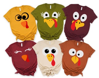 Cute Turkey Fall Thanksgiving Shirt, Thanksgiving t shirt womens, family thanksgiving shirts, funny Thanksgiving tee t-shirts Fall Shirt