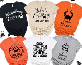 Disney Villain Halloween Shirts | Halloween Villain Shirts