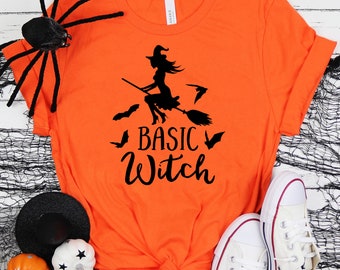 Fun Halloween Basic Witch Shirt, Halloween Shirt, Trick or Treat t-shirt, Funny Halloween Shirt, Basic Witch Shirt 2021 Cute,Halloween Witch