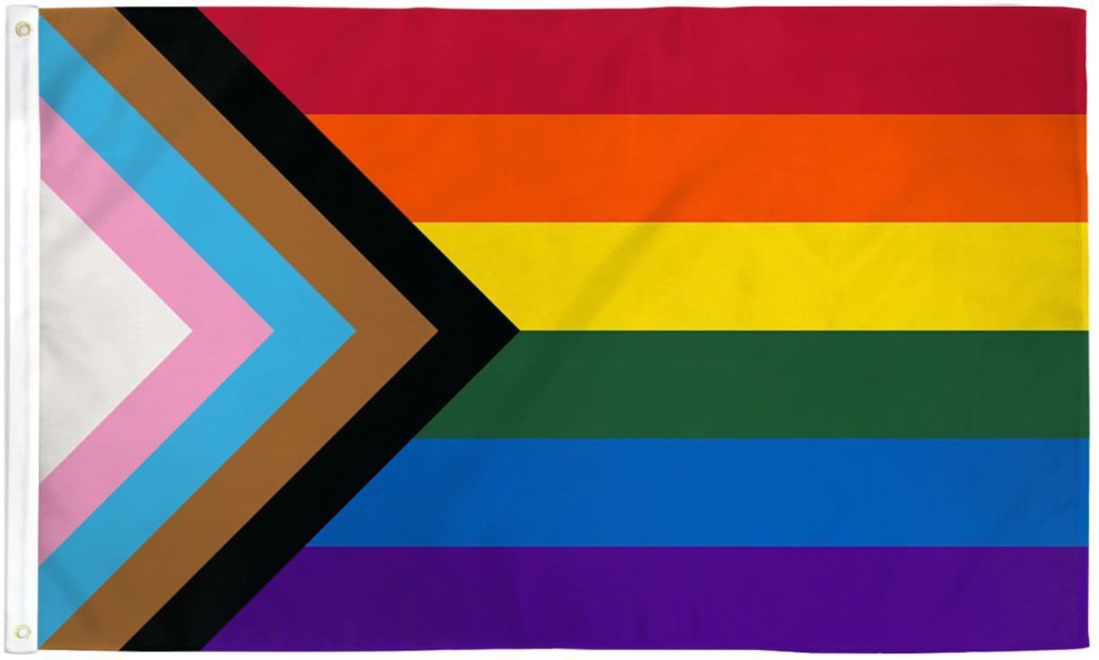 Inclusive Pride Flag 3x5' Progress Pride Flag LGBT Gay Etsy Inclusive Pride Flag 3x5' Progress Pride Flag LGBT Gay Etsy