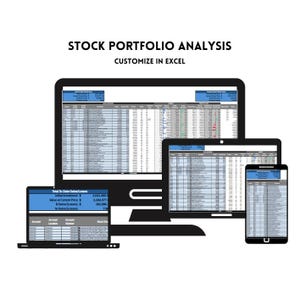 Stock Portfolio Analysis - Instand Download for Excel