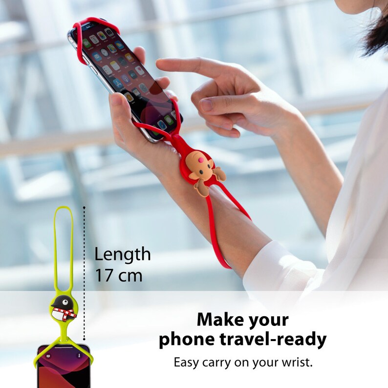 Bone Strap Phone Tie Silicone Wrist Lanyard Universal Cell Etsy