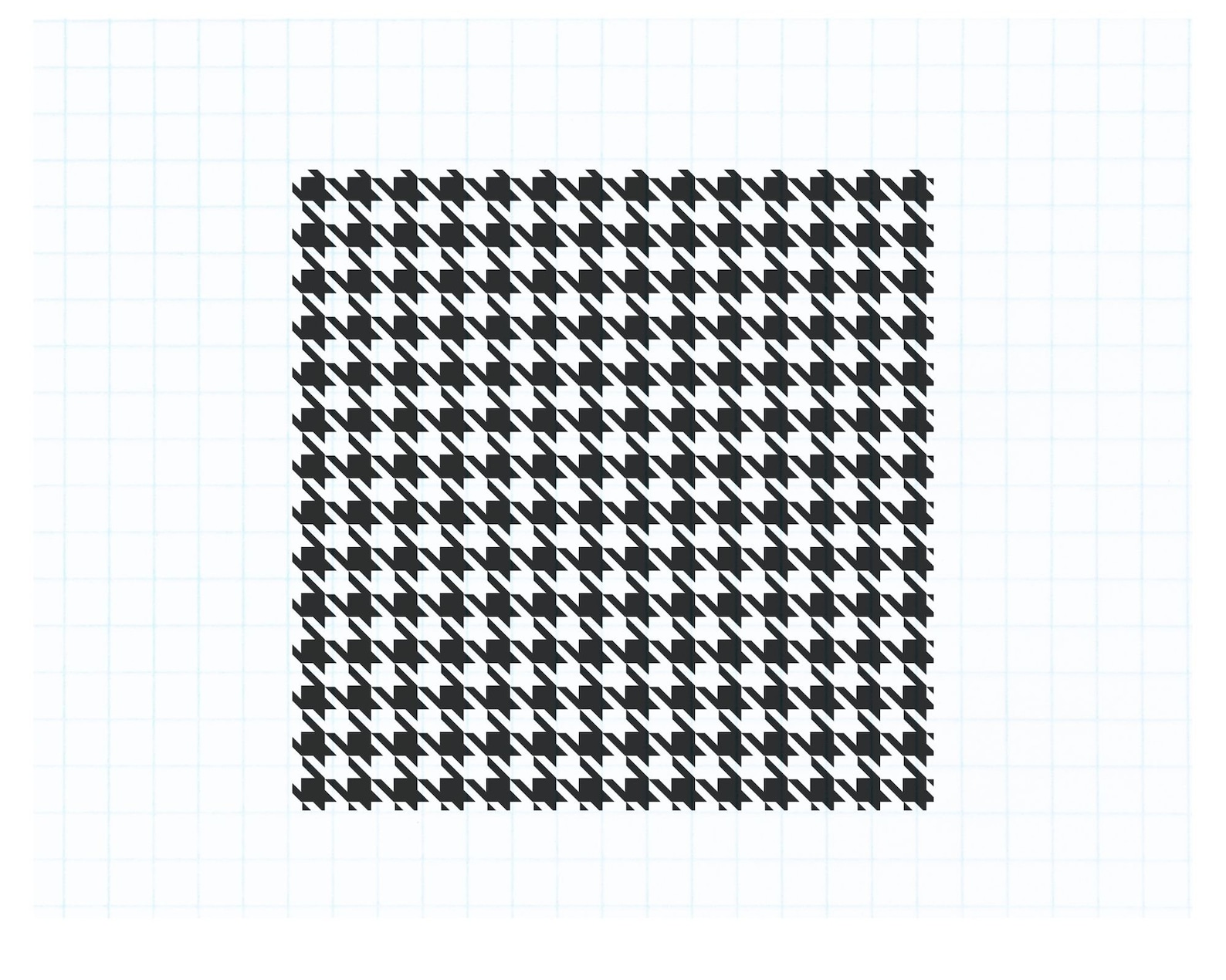 Houndstooth Pattern Instant Download File Silhouette CRICUT Etsy