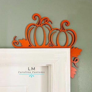 Pumpkin door corner decor, Fall Decor, November Decorations, Thanksgiving, Holiday Home Decor