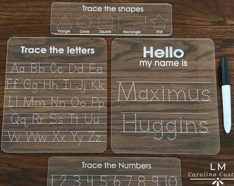 Personalized Handwriting Practice Tracing Board