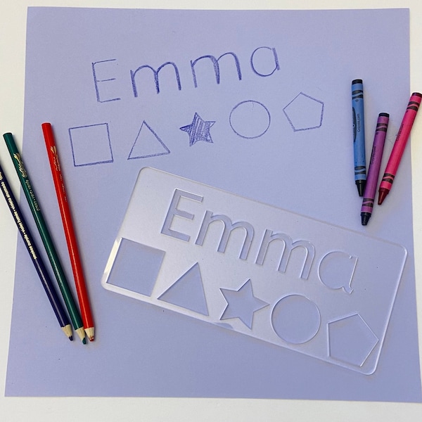 Child's Personalized Stencil | Name Stencil | Learning Stencil | Stencil | Learning Tool | Special Needs | Preschool Learning |Tracing Board