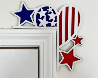 American Heart and Stars Door Corner Home Decor