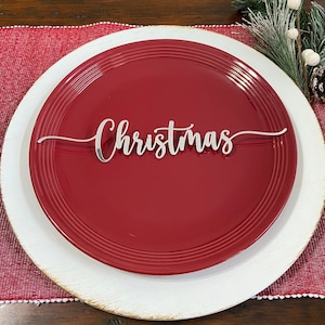 Place Cards/Plate Toppers/ Holiday Place Cards/ Christmas Place Cards/ 10 inch / Christmas Plate Topper