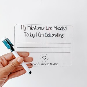 Baby Milestone Plaque / NICU milestone board / PICU / Carmen&#39;s Miracle Makers / Celebration Board  / 20% foundation donation / NICU Baby