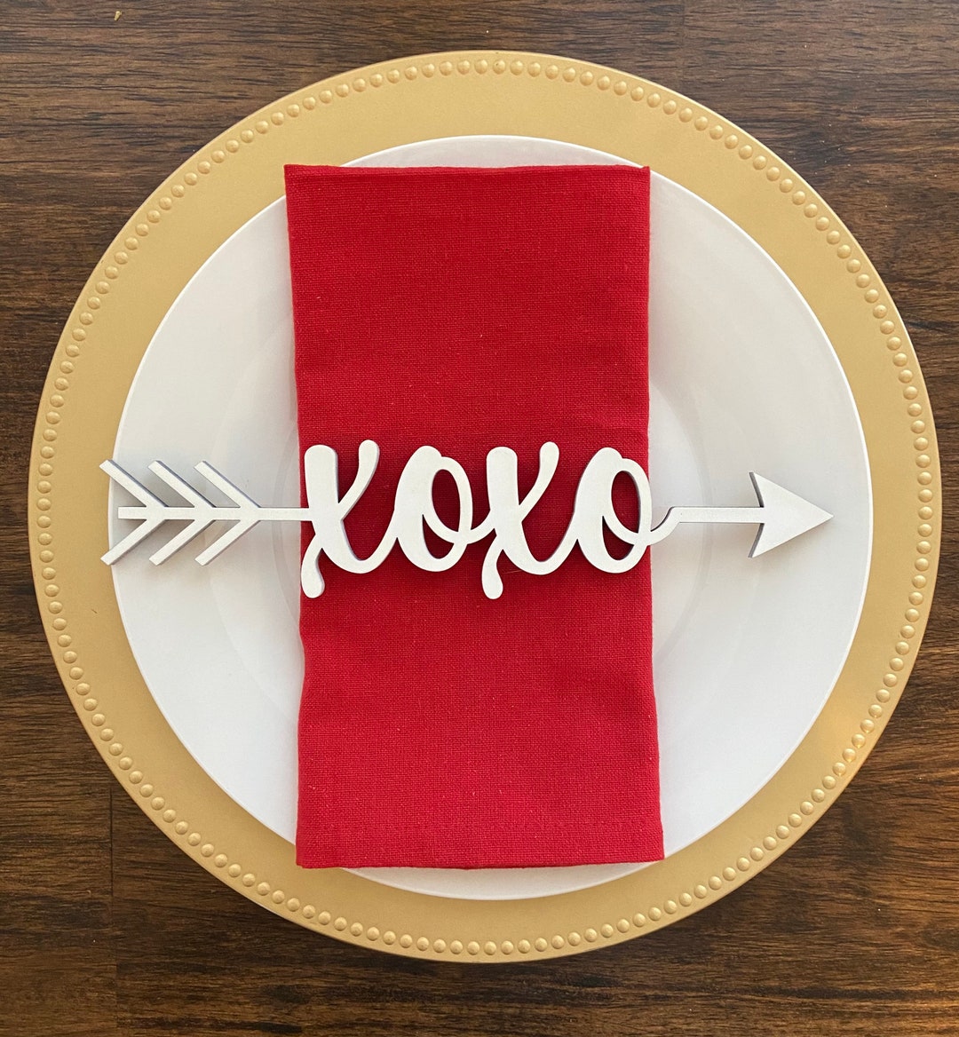 Place Cards / Plate Toppers / Holiday Place Cards / Valentines Day