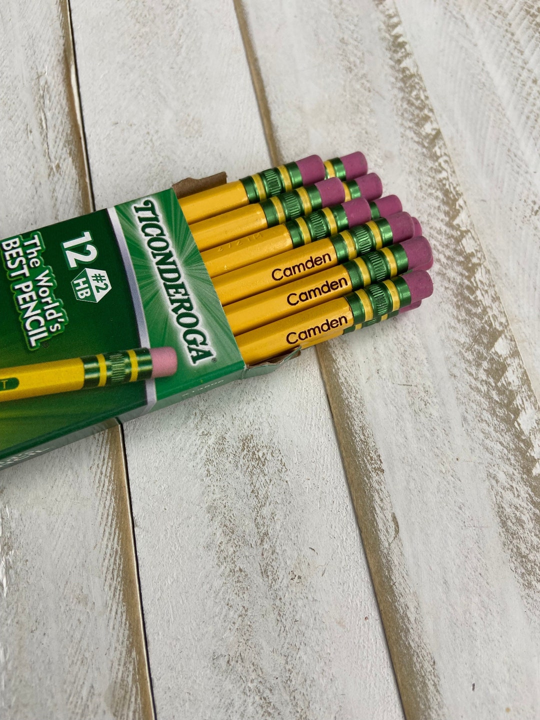 Personalized Engraved Pencils: Back to School Supplies, Set of 12 - Etsy