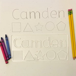 Child's Personalized Stencil Name Stencil Learning Stencil Stencil ...
