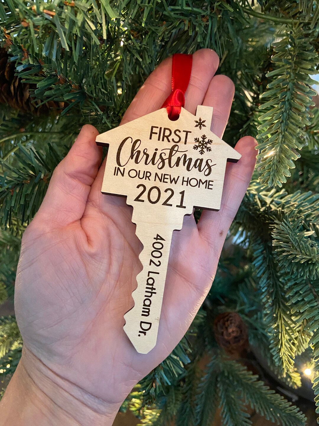 First Christmas in New Home Ornament / Realtor Gift / First Home Key