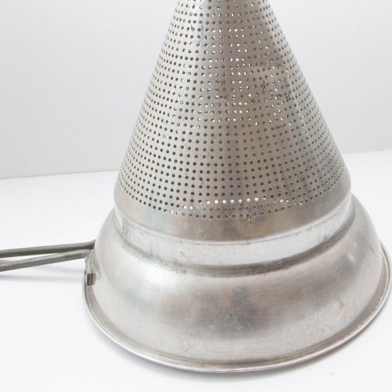 Vintage Aluminum Conical Colander Strainer Sieve 1950s Kitchen Canning USA 10 Etsy