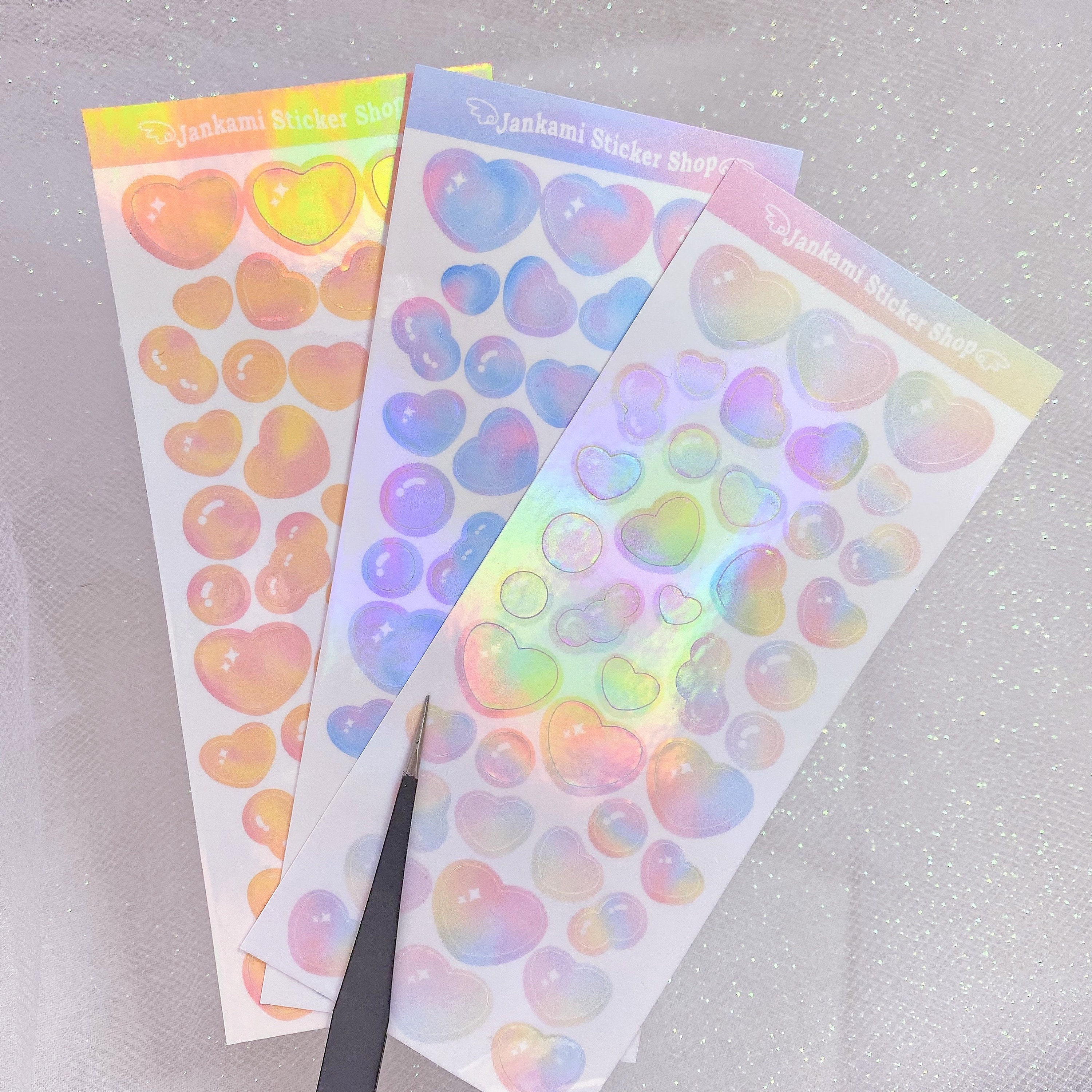 Bubble Hearts Confetti for Polcos Kpop Journal Kpop Etsy
