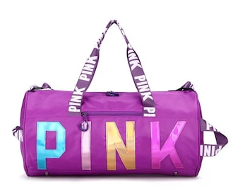 pink gym bag