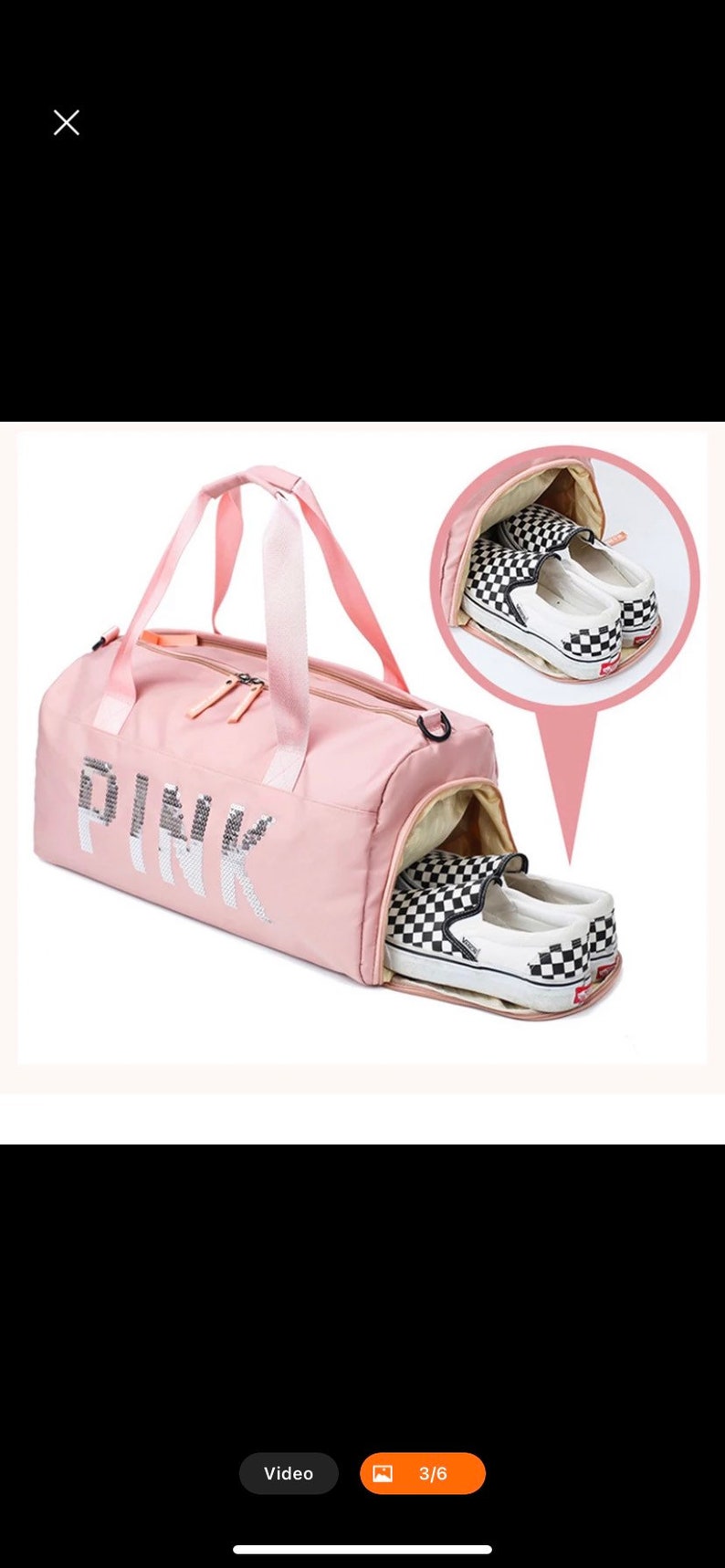 Pink gym baglight blue color multiple pocket multiple purposes gym sport yoga new