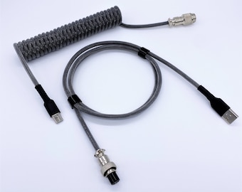 Custom Coiled Aviator USB-C Keyboard Cable