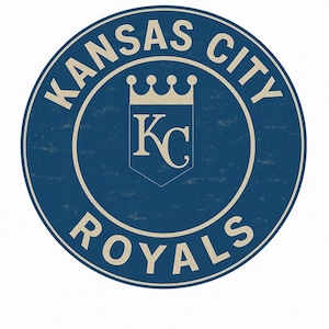 Kansas City Royals Aluminum Round Weatherproof Sign