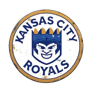 Kansas City Royals Aluminum Round Weatherproof Sign