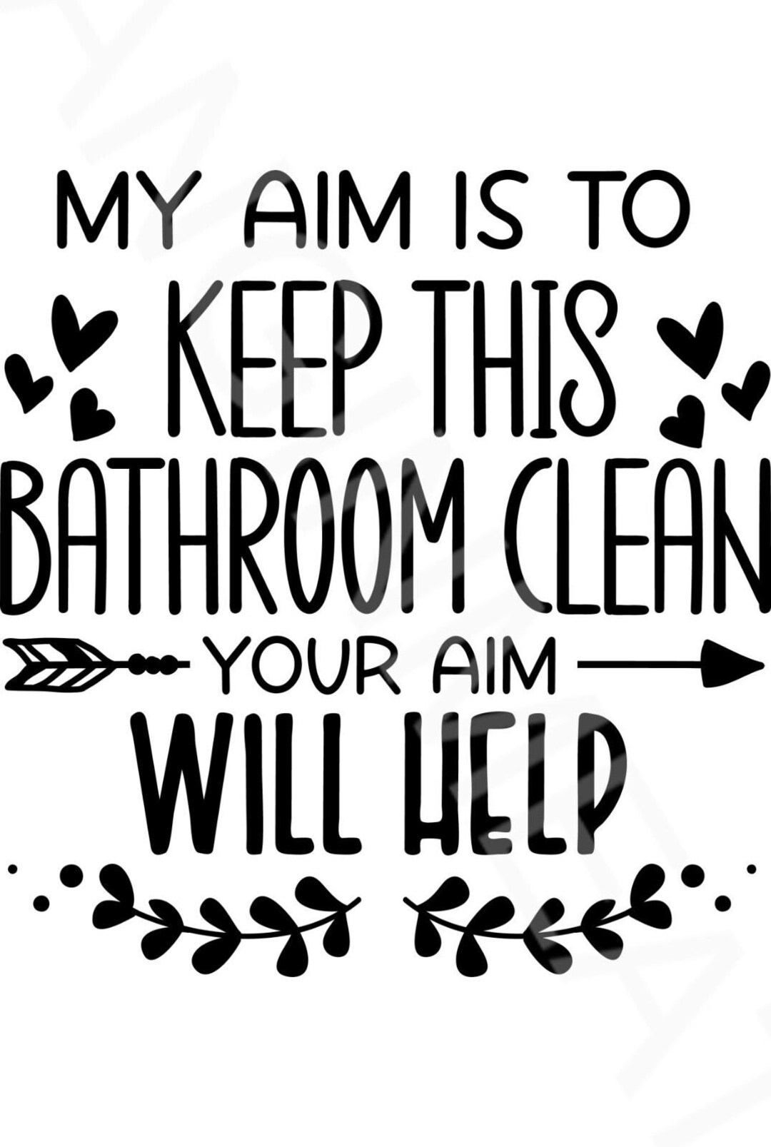 My Aim is to Keep Bathroom Clean Sign 8" X 12" Aluminum Metal Sign - Etsy